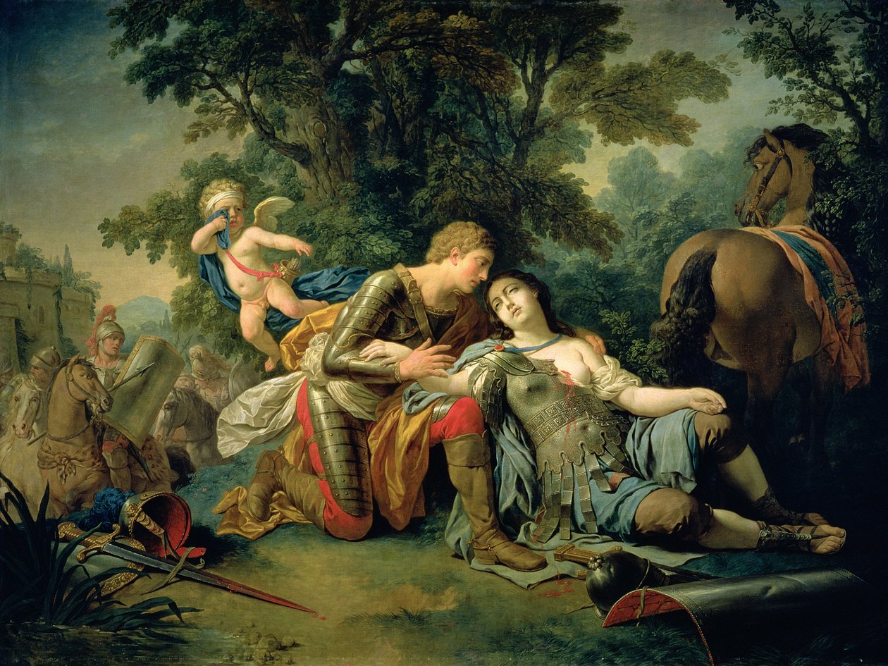 Tancredo e Clorinda, 1761 de Louis Jean François Lagrenée