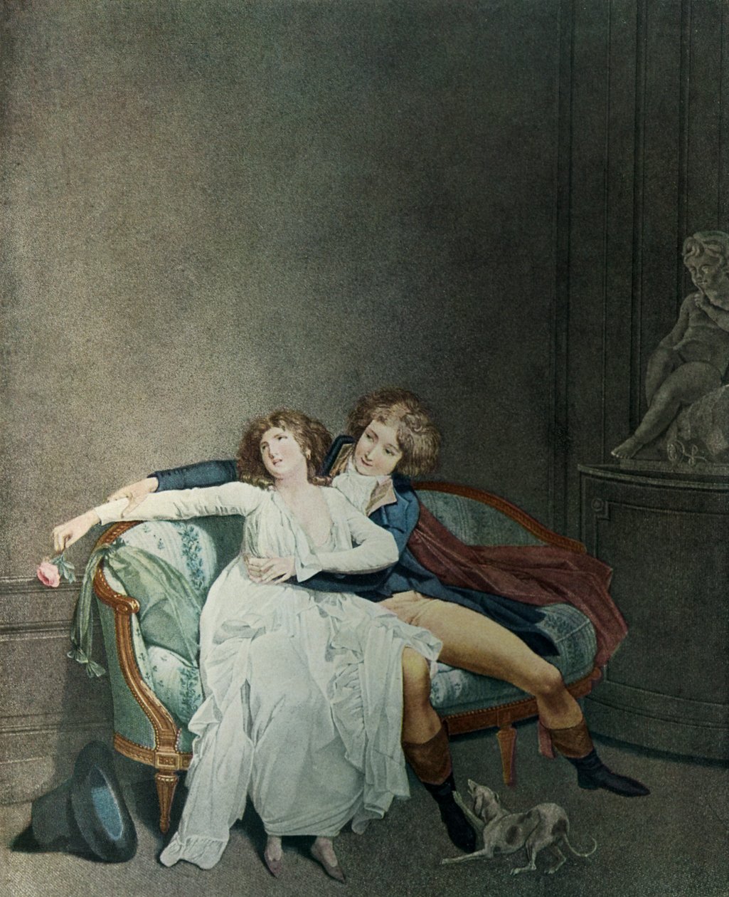 A disputa da rosa de Louis Leopold Boilly