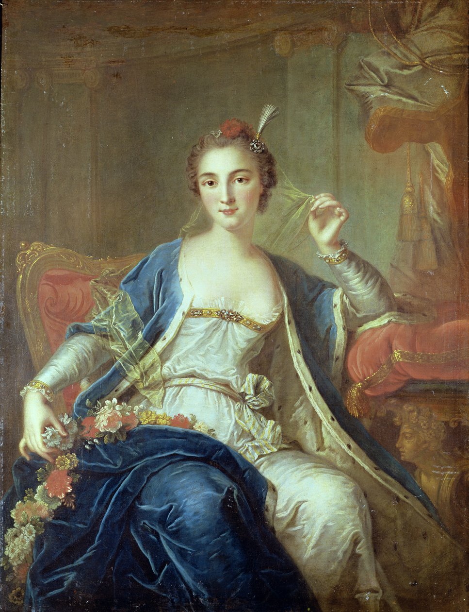 Retrato de Mademoiselle Marie Room (c.1702-56) 1737 de Louis Michel van Loo