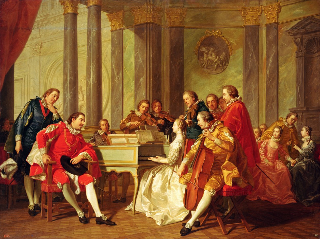 Sexteto, 1768 de Louis Michel van Loo