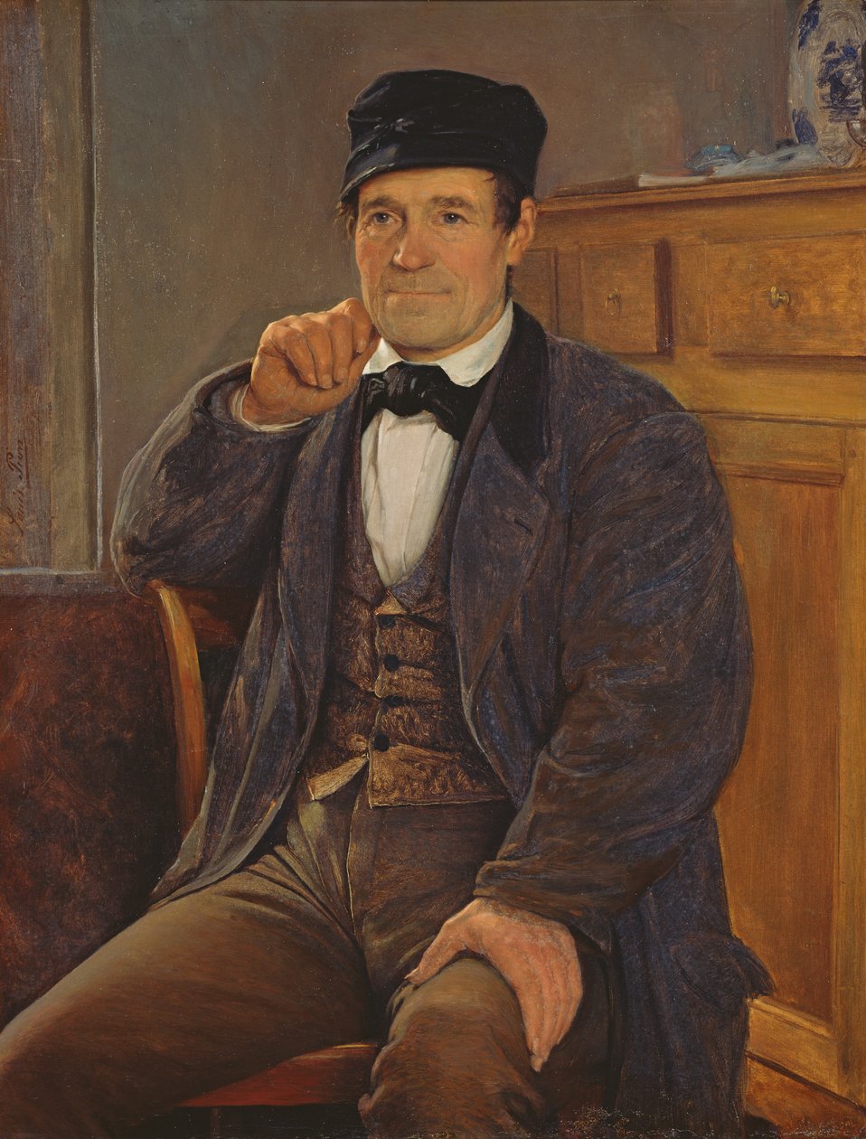 Retrato do pai do artista de Louis Pion