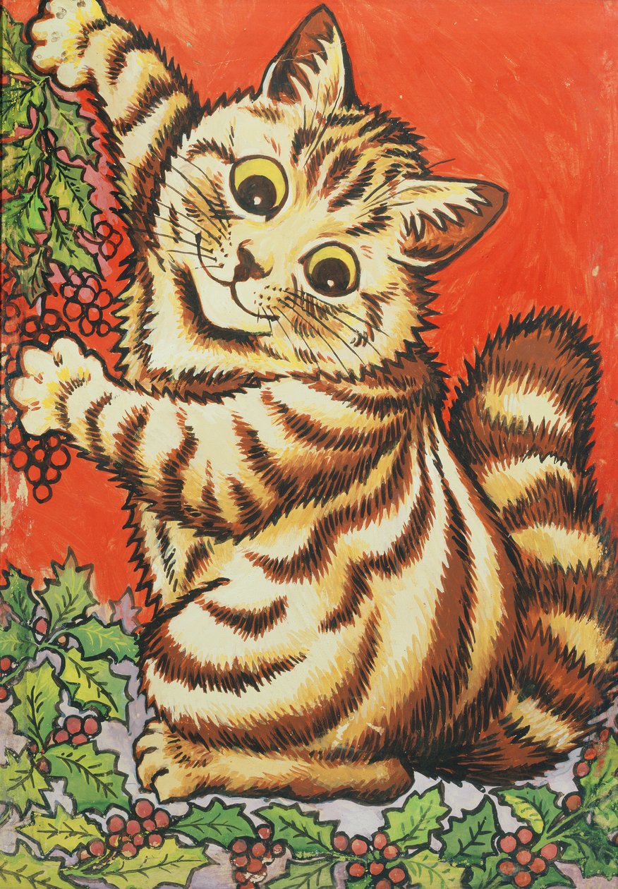 Gato natal de Louis Wain