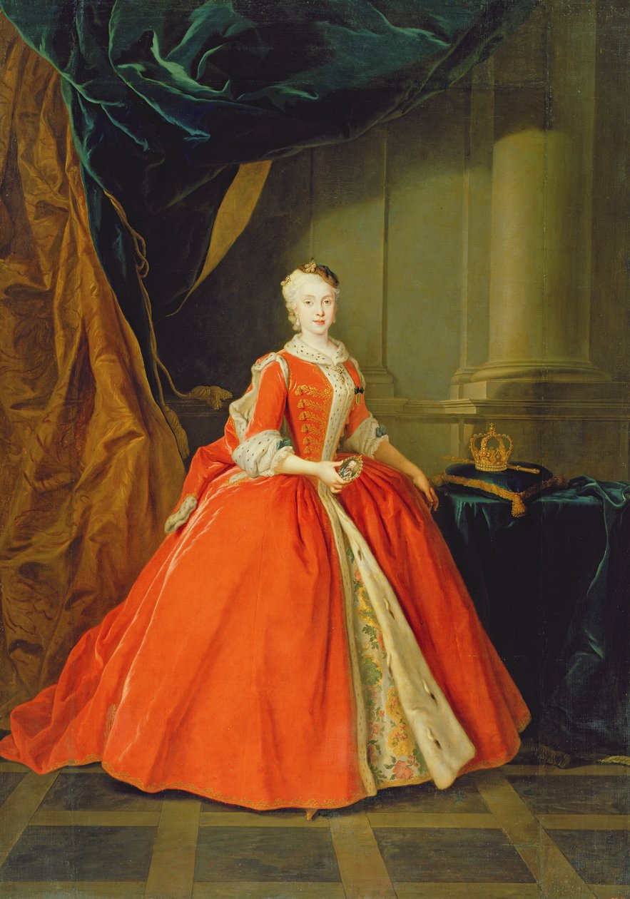 Maria Amalia da Saxônia (1724-60) Rainha da Espanha de Louis de Silvestre