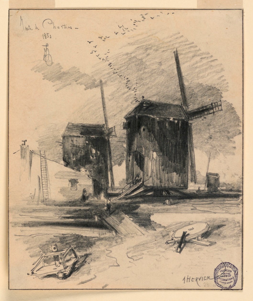 Moinhos de vento de Louis Adolphe Hervier
