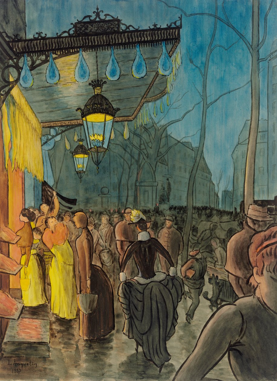 Avenue de Clichy, Paris de Louis Anquetin