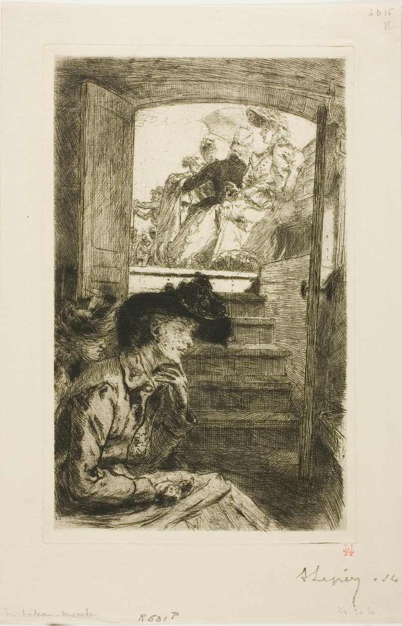 No Bateau-Mouche de Louis Auguste Lepère