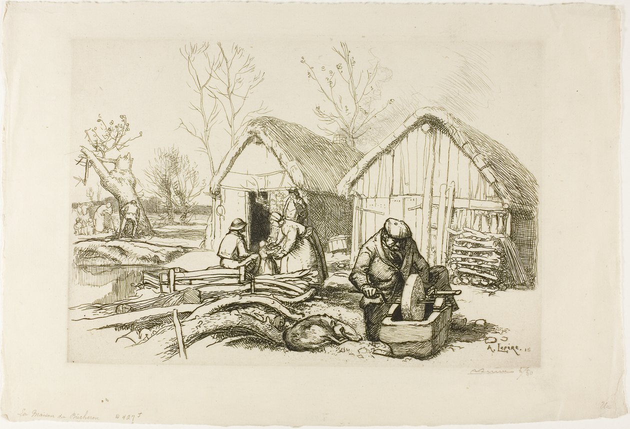 A casa do lenhador de Louis Auguste Lepère