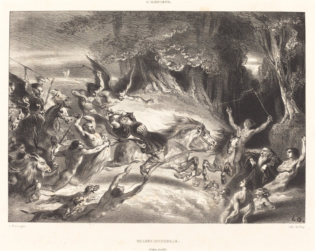 Caça Infernal de Louis Candide Boulanger