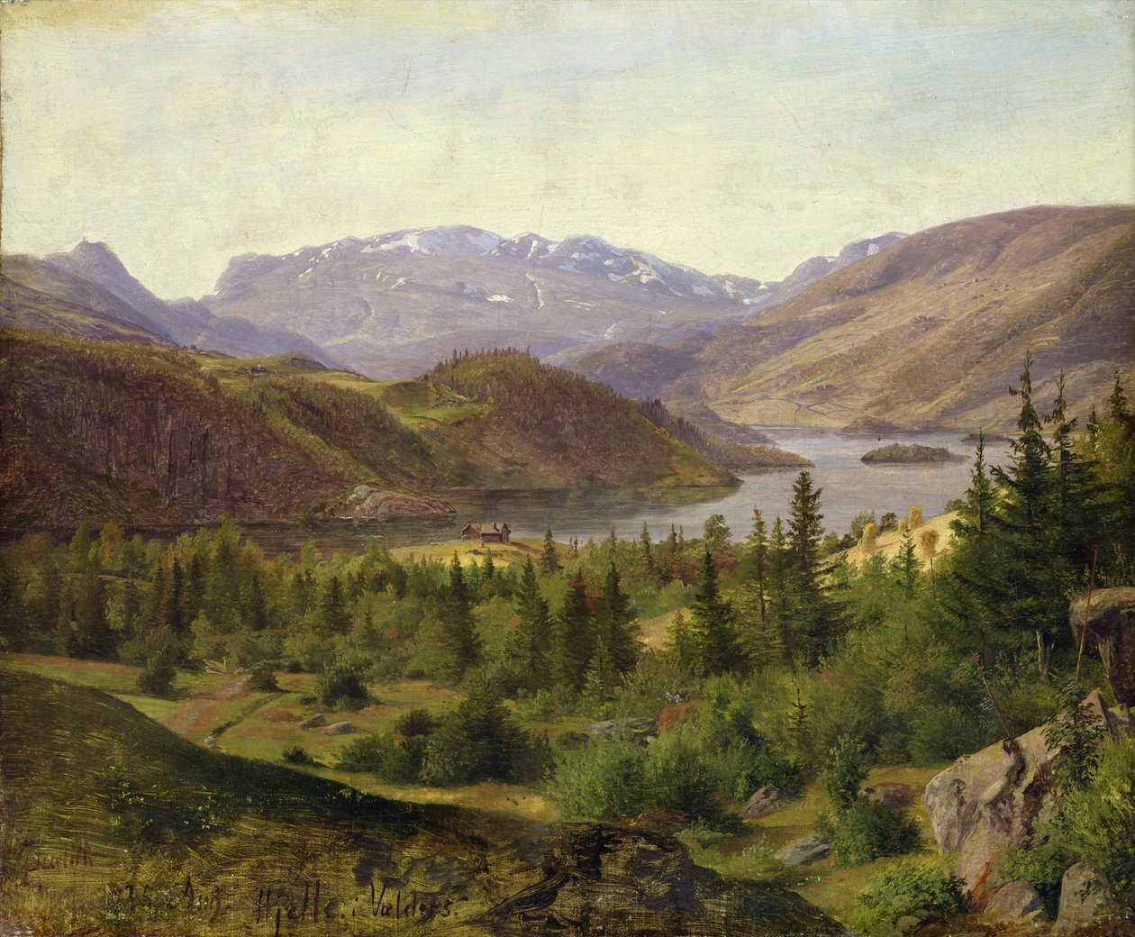 Hjelle em Valders, Tile Fjord de Louis Gurlitt