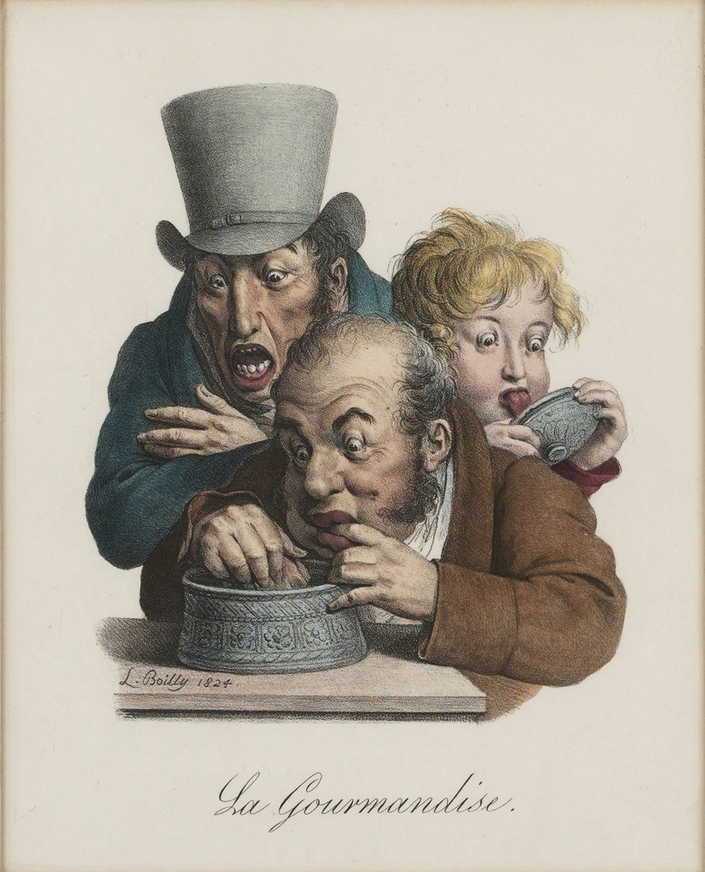 A gula, 1824-1825 de Louis Leopold Boilly