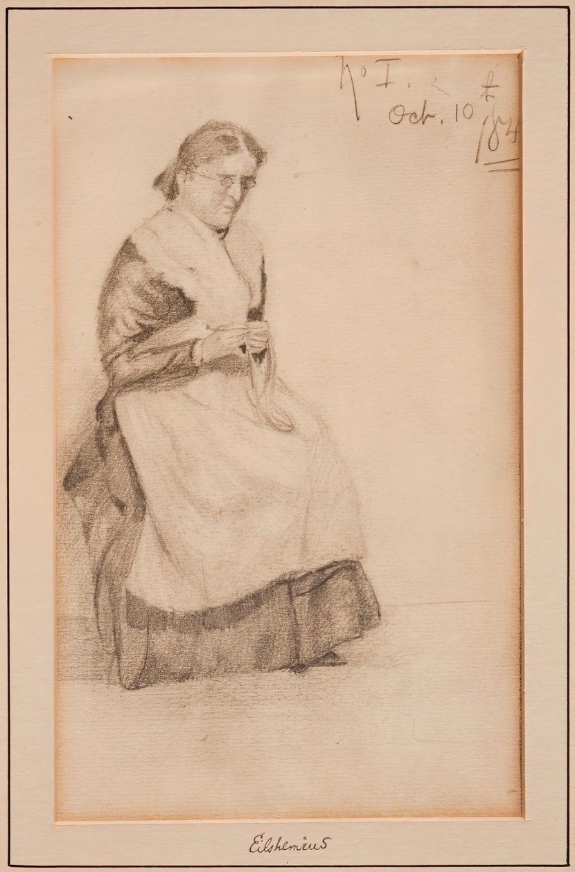 Tricotar, 1884. de Louis Michel Eilshemius