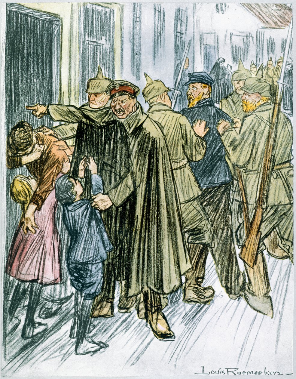 "Maridos e Pais", 1916 de Louis Raemaekers