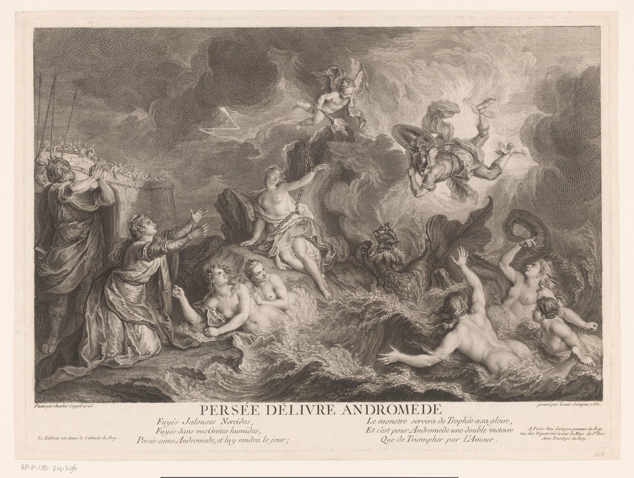 Perseus liberta Andrómeda de Louis Surugue