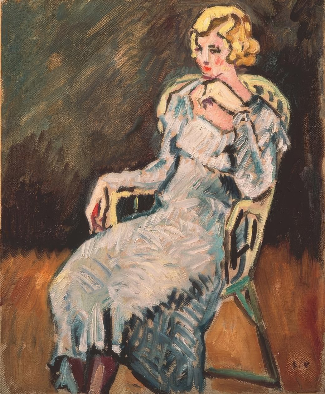 Mulher jovem sentada de Louis Valtat