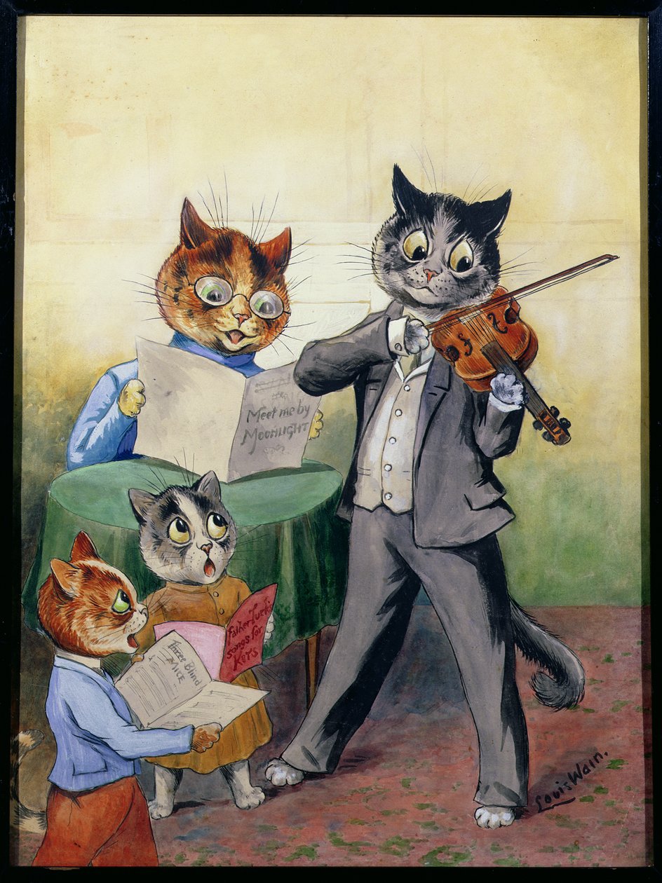 A Família Mewsical (sic) de Louis Wain