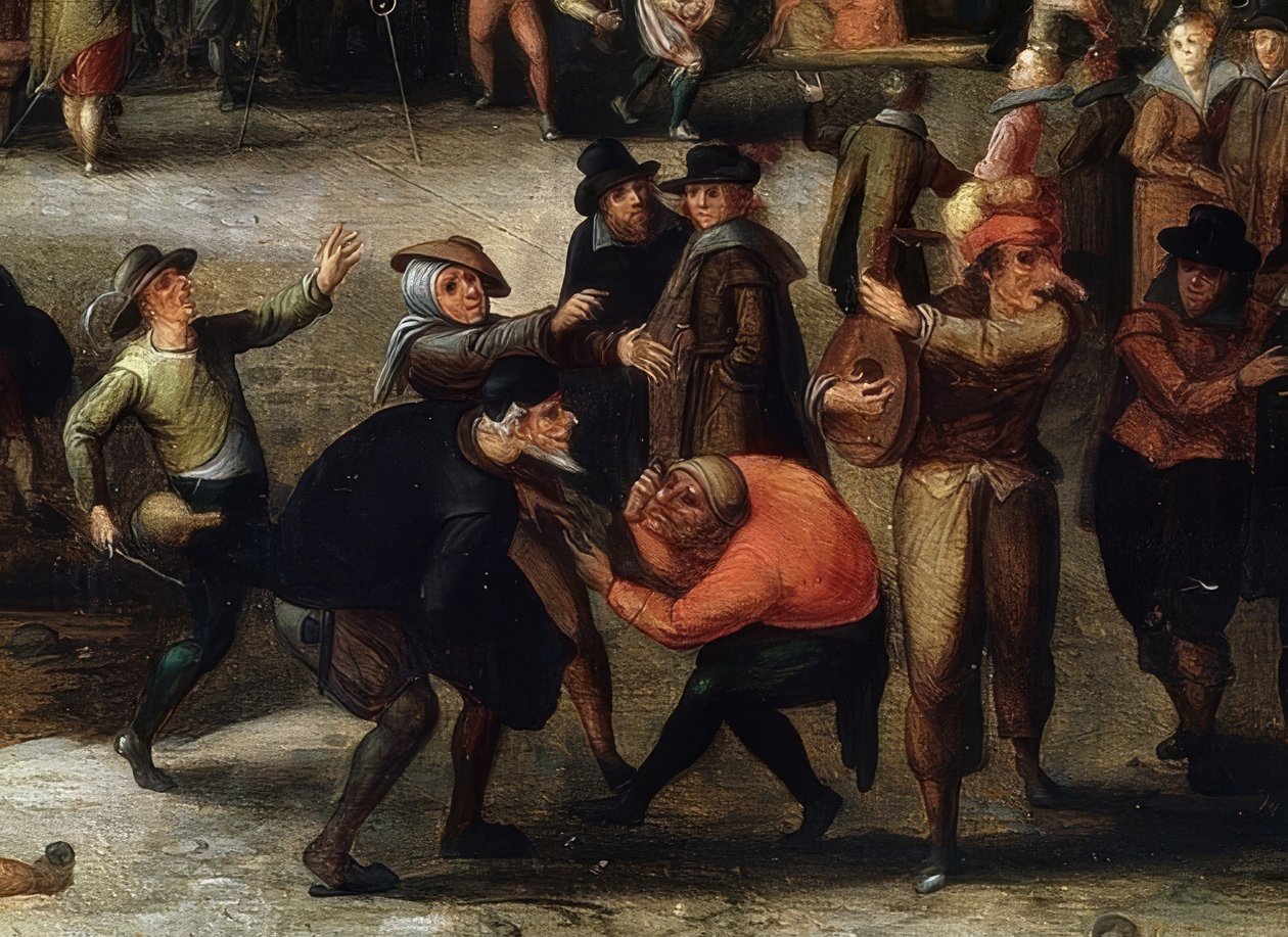 Cenas de carnaval. Detalhe de Louis de Caulery