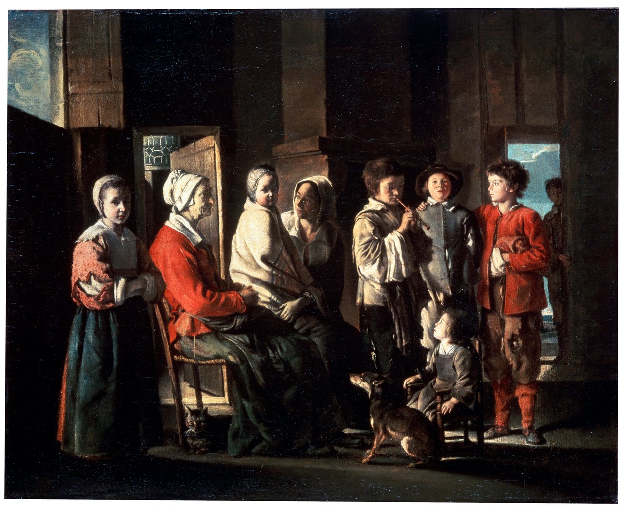 A visita à avó, 1645. de Louis le Nain