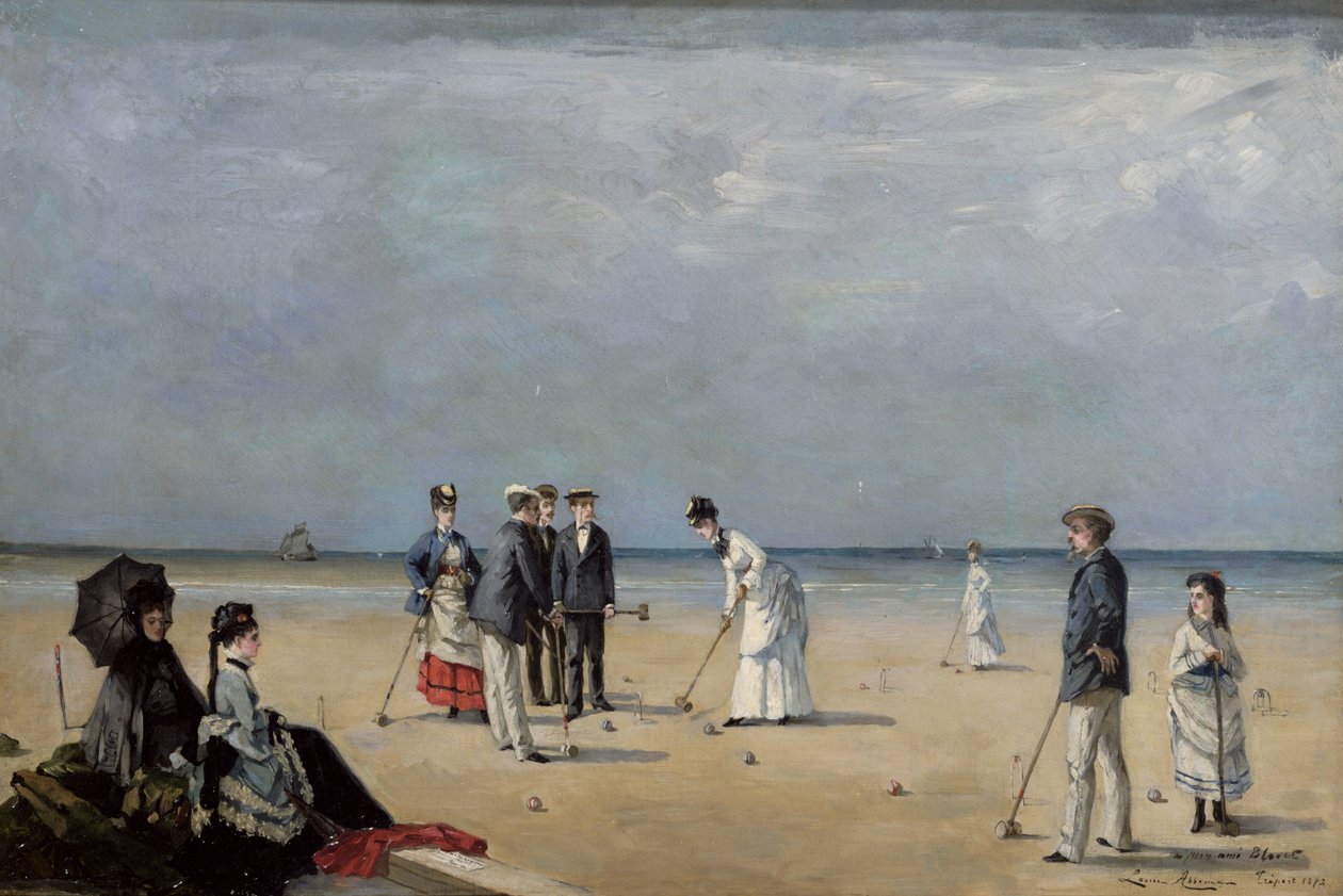 Um jogo de Croquet, 1872 de Louise Abbéma