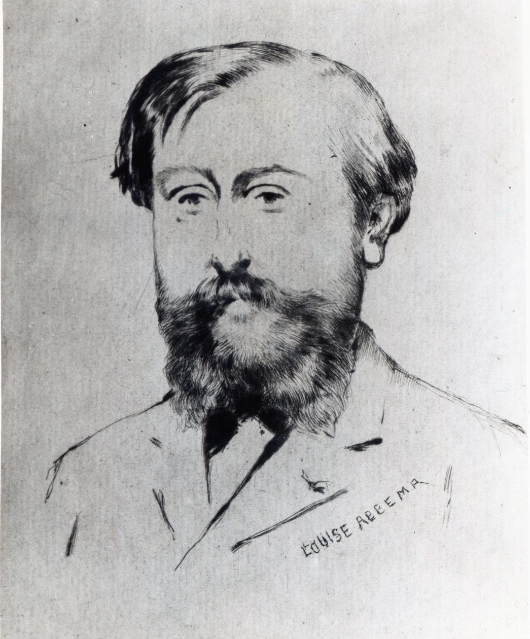 Leo Delibes (tinta no papel) de Louise Abbéma