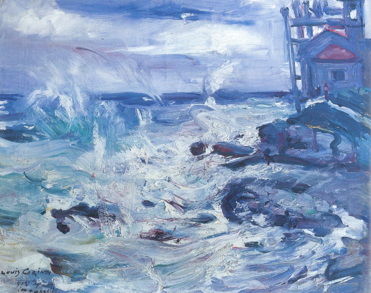 Tempestade em Cap Ampeglion de Lovis Corinth
