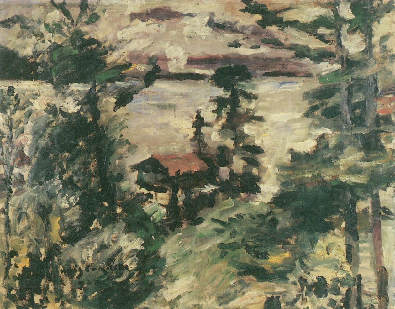 Walchensee, névoa da manhã de Lovis Corinth