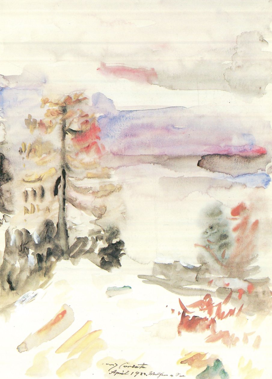 Walchensee na primavera de Lovis Corinth