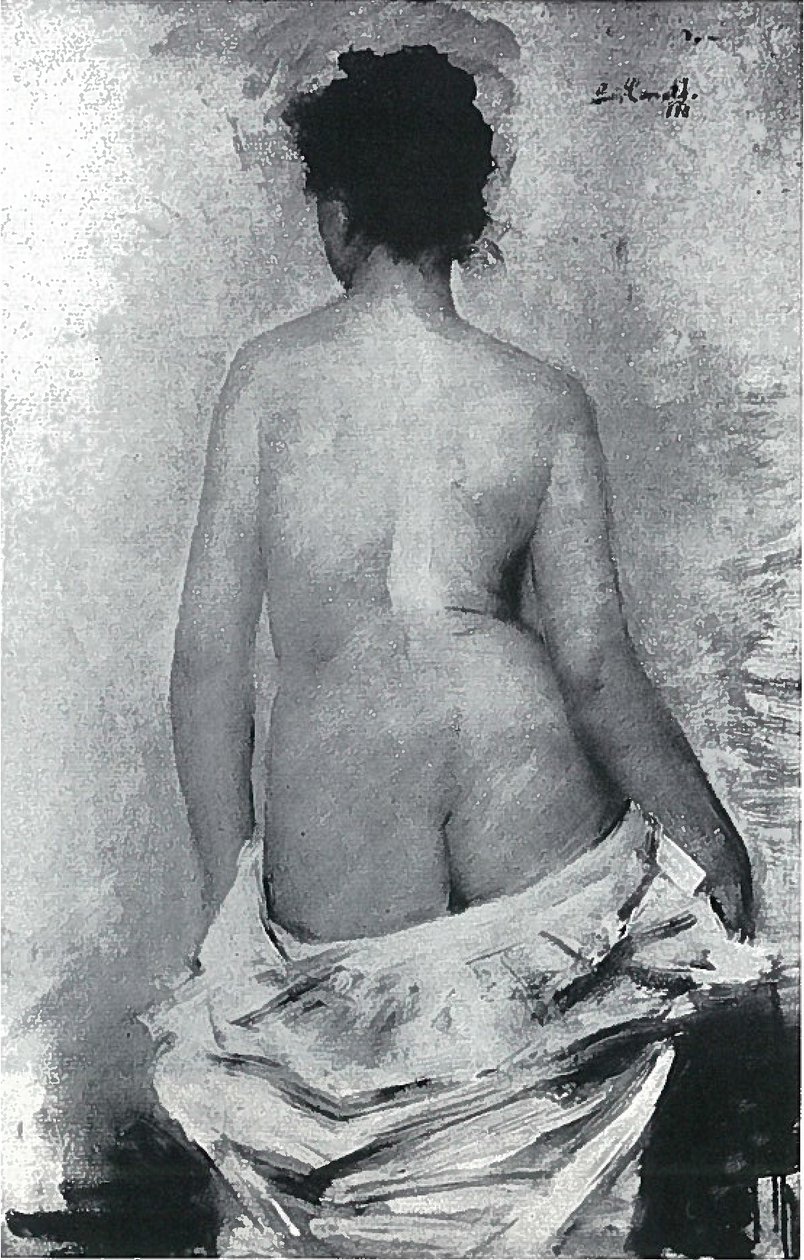 Costas feminina de Lovis Corinth