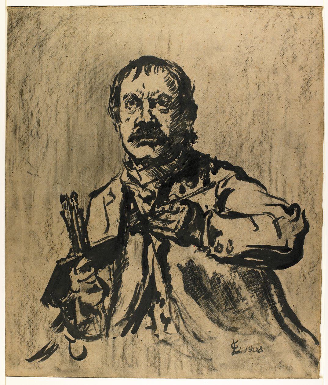 Auto-retrato, 1908 de Lovis Corinth