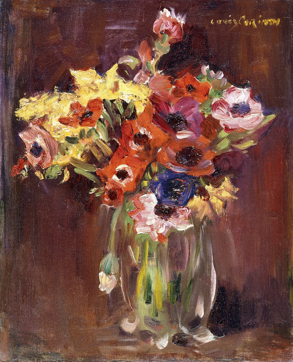 Anêmonas; Anemonen, 1910 de Lovis Corinth