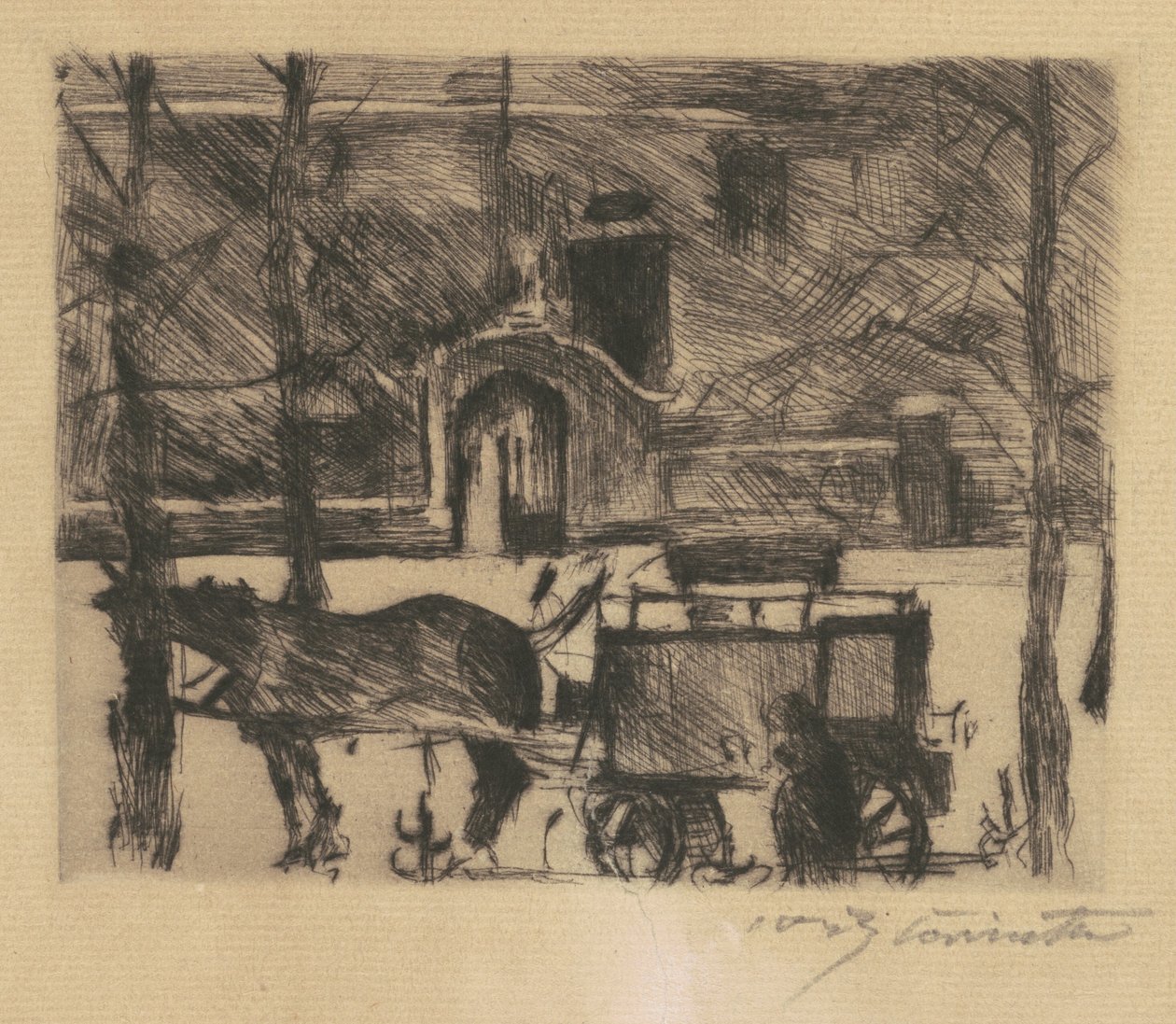 Milk Wagon Milk Wagon, 1916. de Lovis Corinth