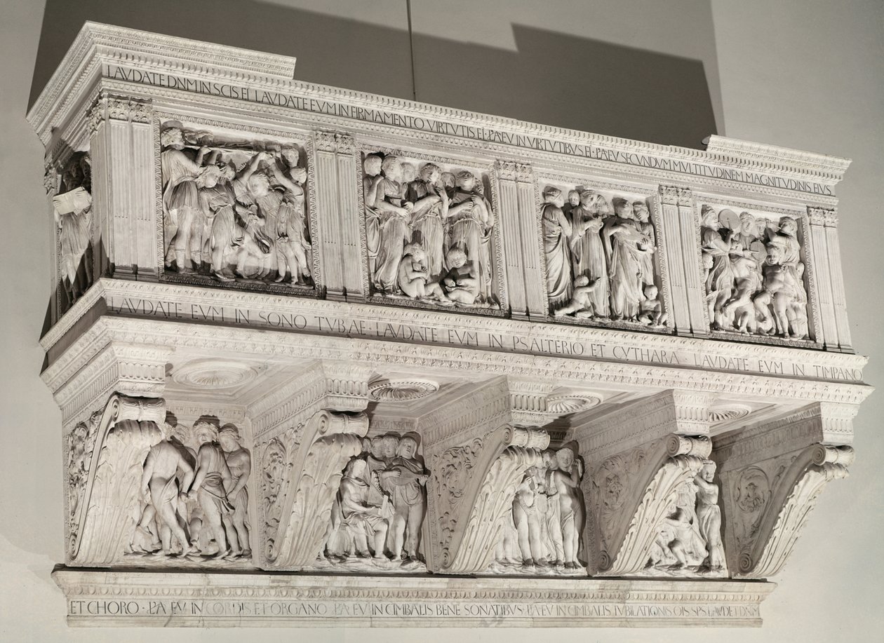 Cantoria, c.1431-38 (mármore) de Luca Della Robbia