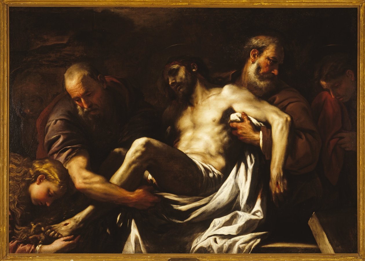 O sepultamento de Cristo de Luca Giordano