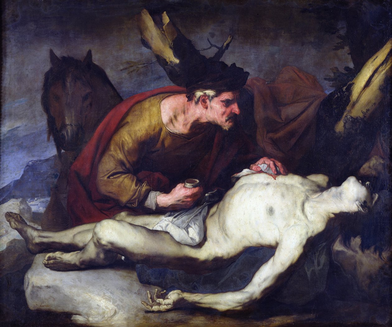 O bom samaritano de Luca Giordano