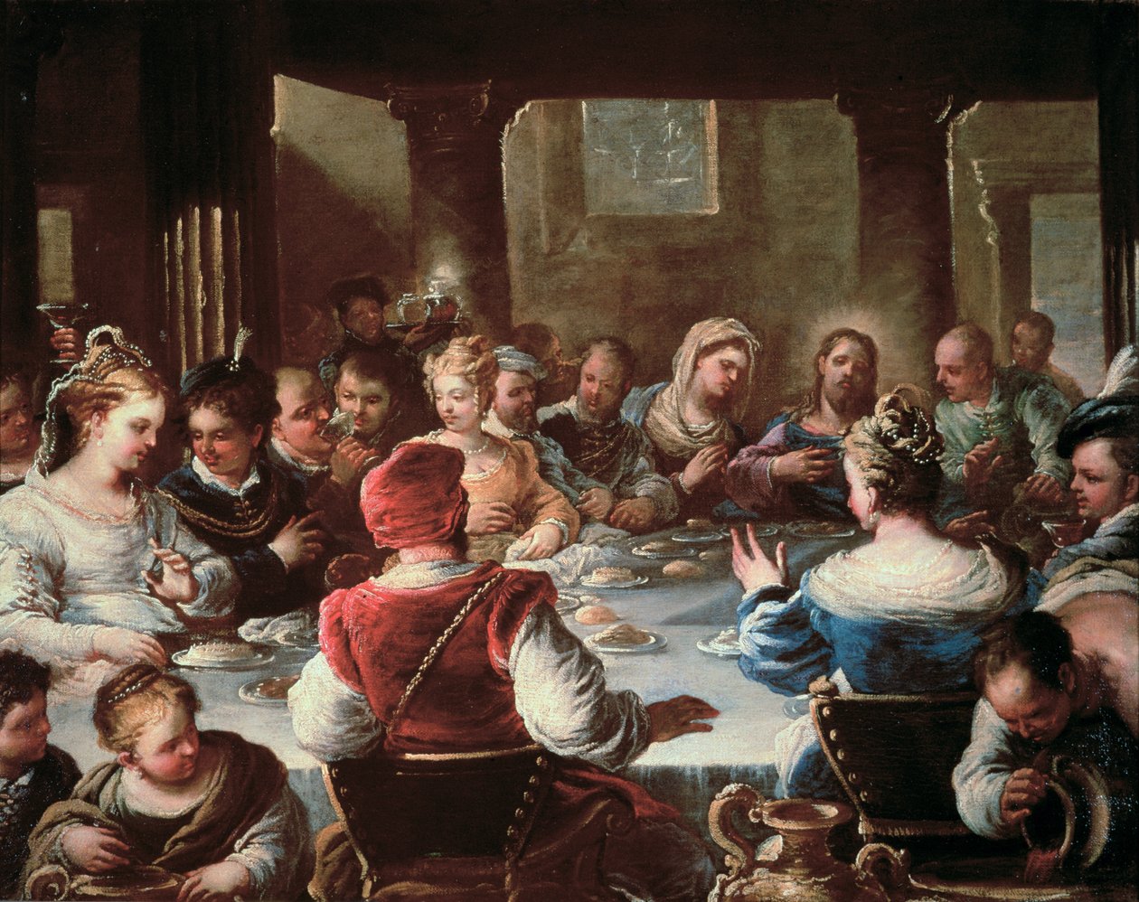 O casamento em Caná de Luca Giordano