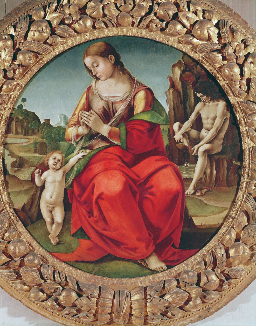Virgem com o Menino, 149598 de Luca Signorelli