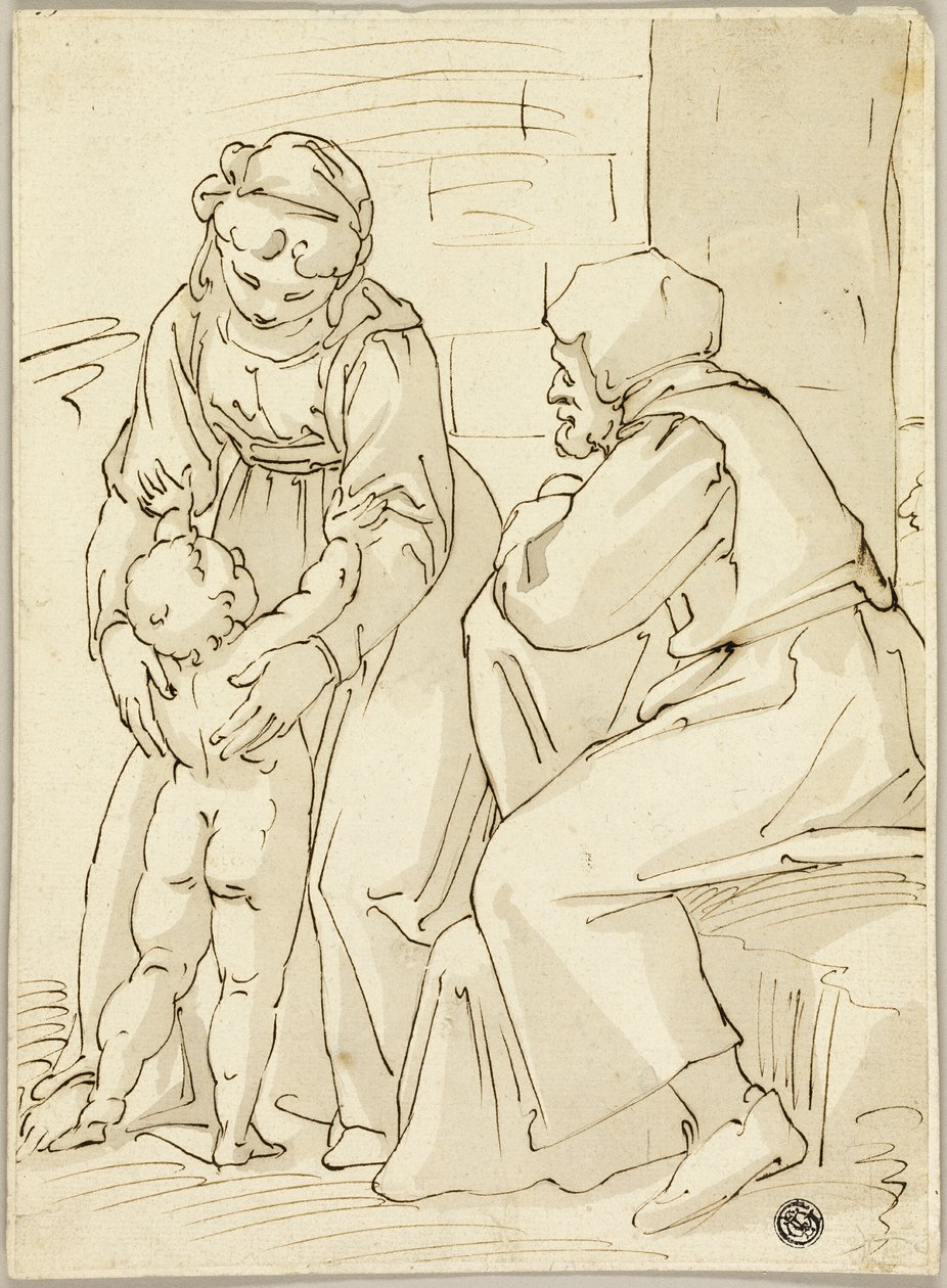 familia sagrada de Luca Cambiaso