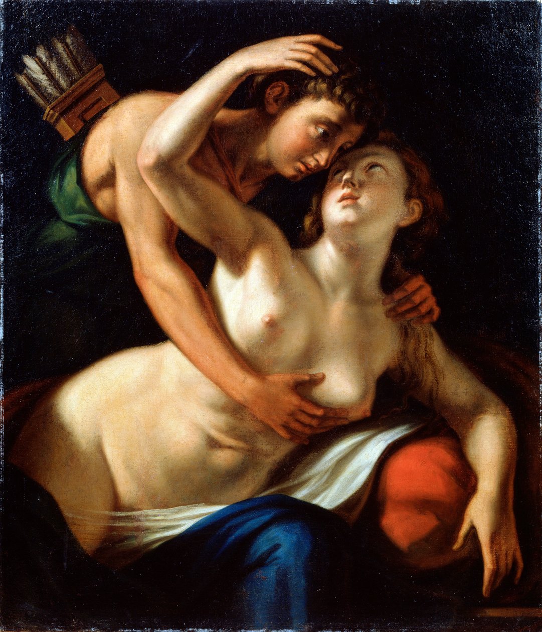 Vênus e Adônis, século XVI. de Luca Cambiaso
