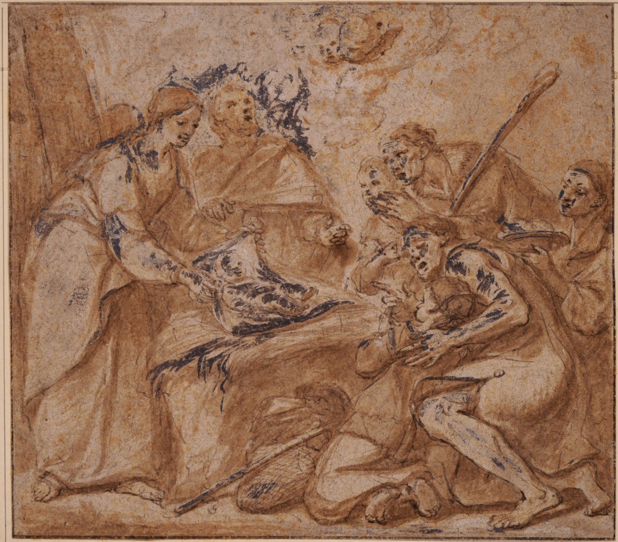 Adoração dos Pastores de Luca Giordano