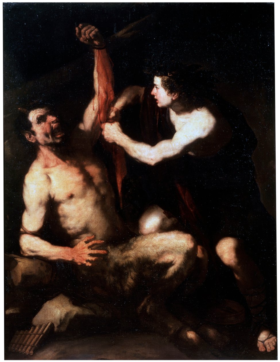 Marsyas e Apollo, início dos anos 1650 de Luca Giordano