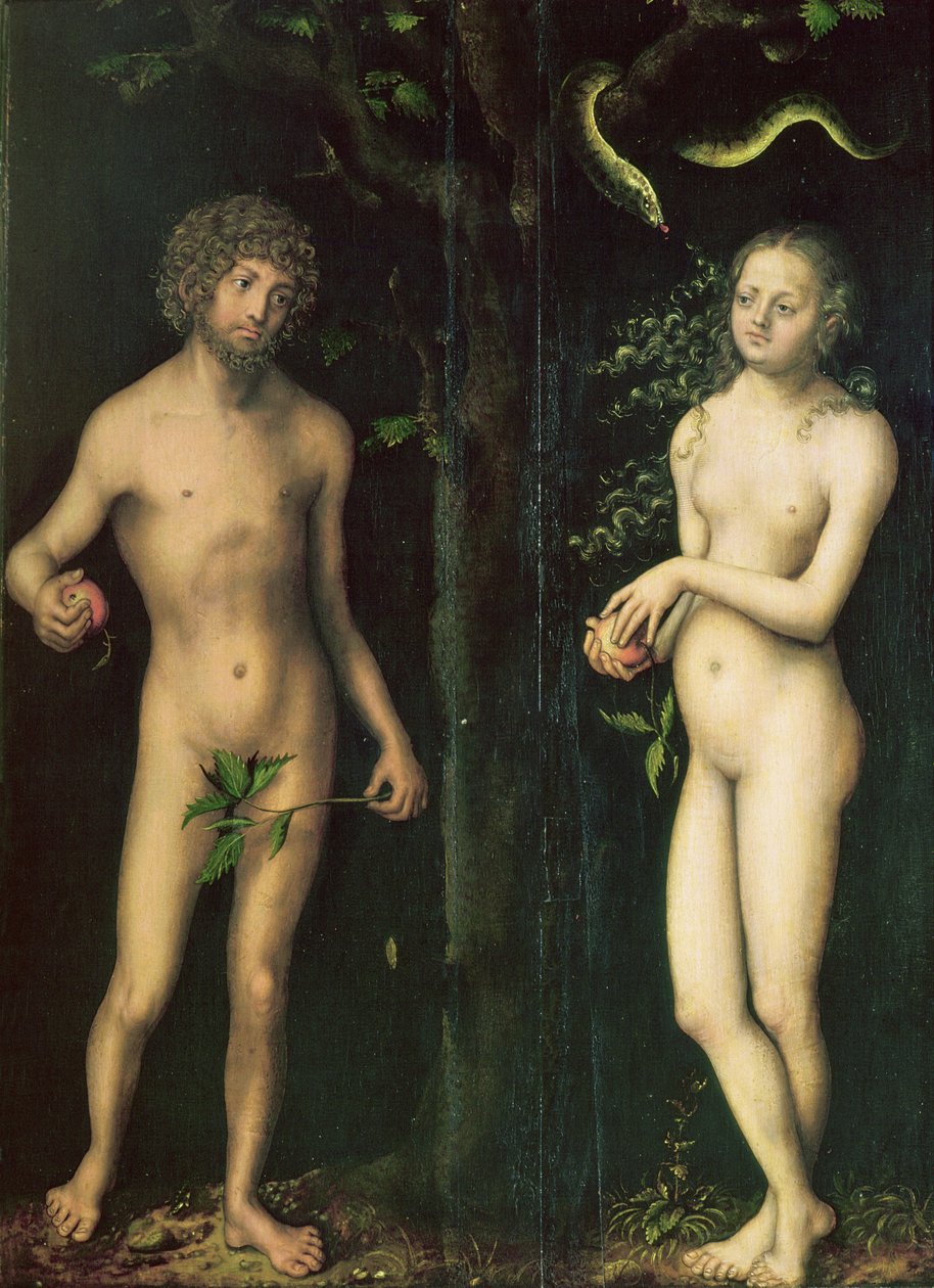 Adão e Eva de Lucas Cranach the Elder