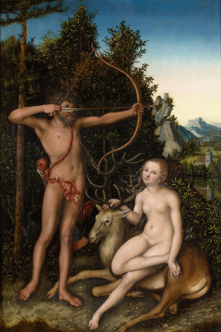 Apolo e Diana de Lucas Cranach the Elder