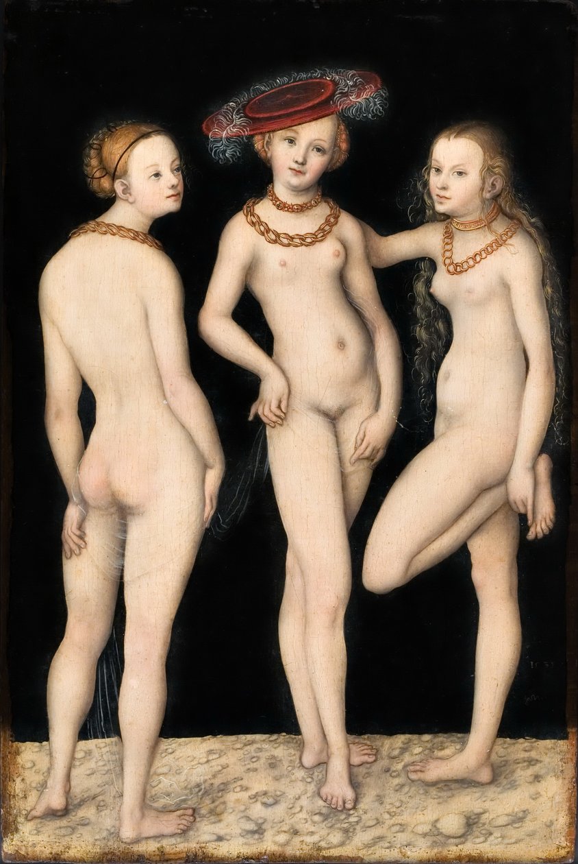 Drei Grazien de Lucas Cranach the Elder