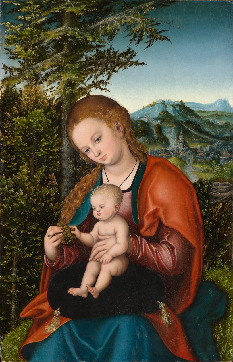 Madonna com criança de Lucas Cranach the Elder