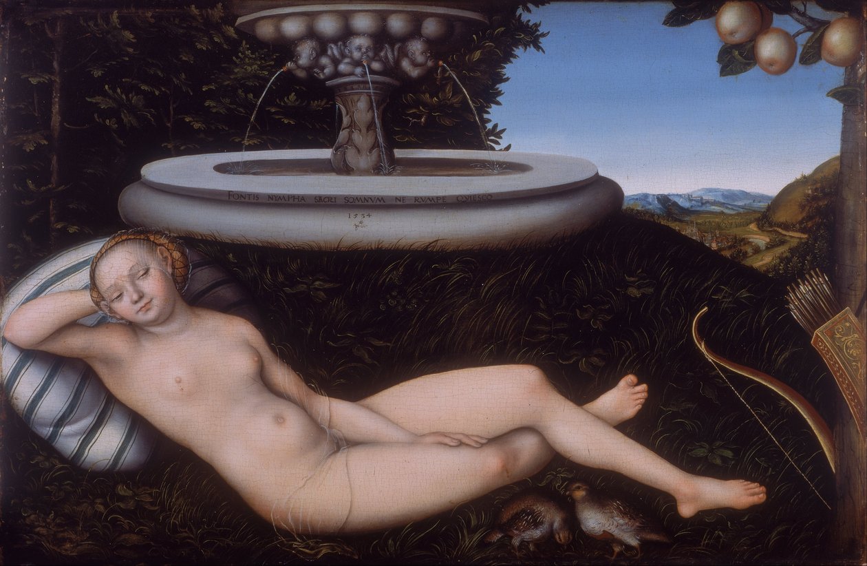 A ninfa da fonte de Lucas Cranach the Elder
