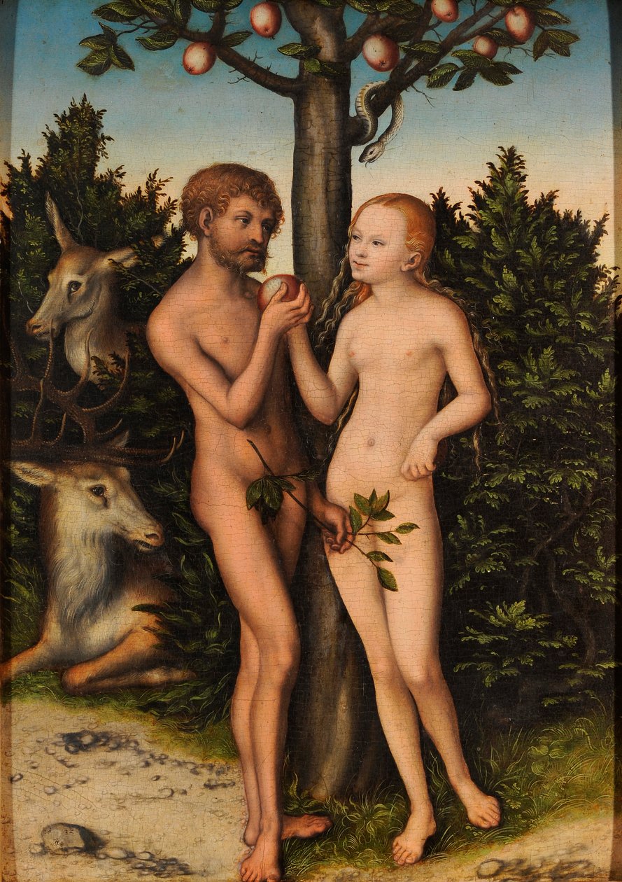 Adão e Eva de Lucas Cranach the Elder