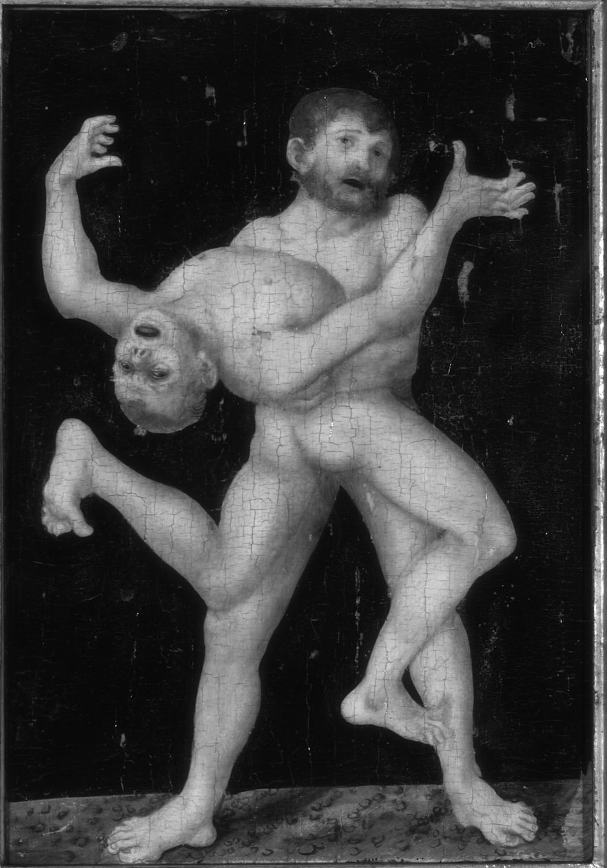 Hércules e Anteu de Lucas Cranach the Elder