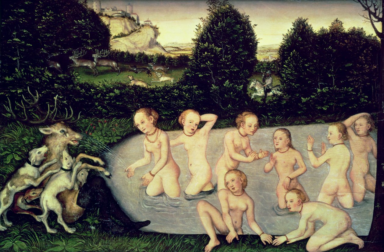 Diana e Actaeon de Lucas Cranach the Elder