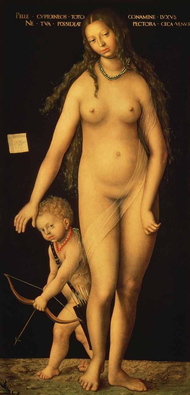 Vênus e Cupido, 1509 de Lucas Cranach the Elder