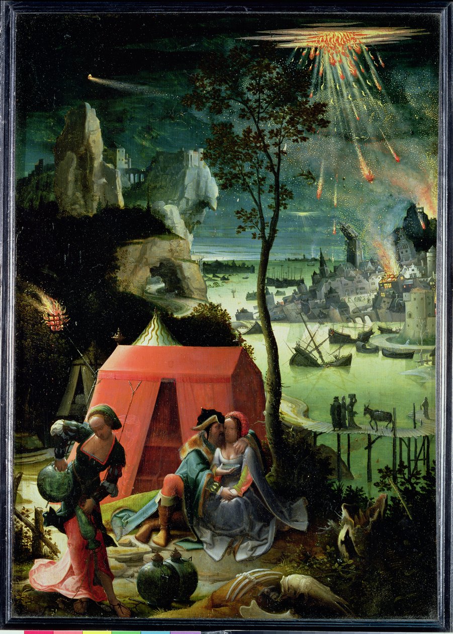 Lot e suas filhas de Lucas van Leyden