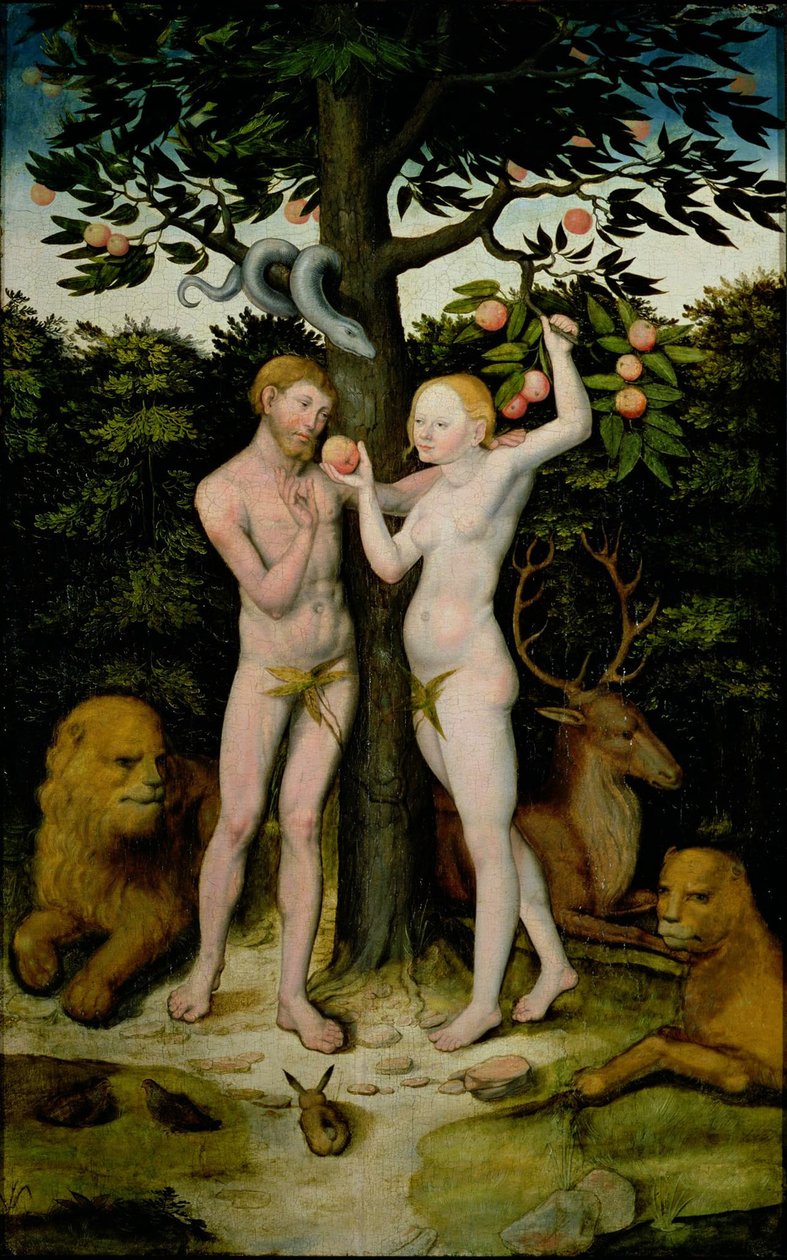 Adão e Eva de Lucas Cranach the Elder